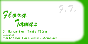 flora tamas business card